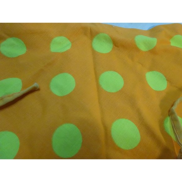 Vintage 60s Polk-A-Dot Hair Scarf Triangle Kerchief Hippy Boho - Picture 2 of 3